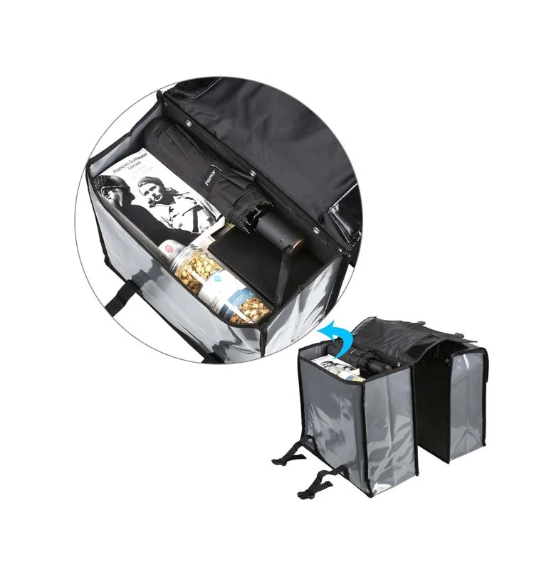 Fashionable Bicycle double real pannier  bag  waterproof side bike bag