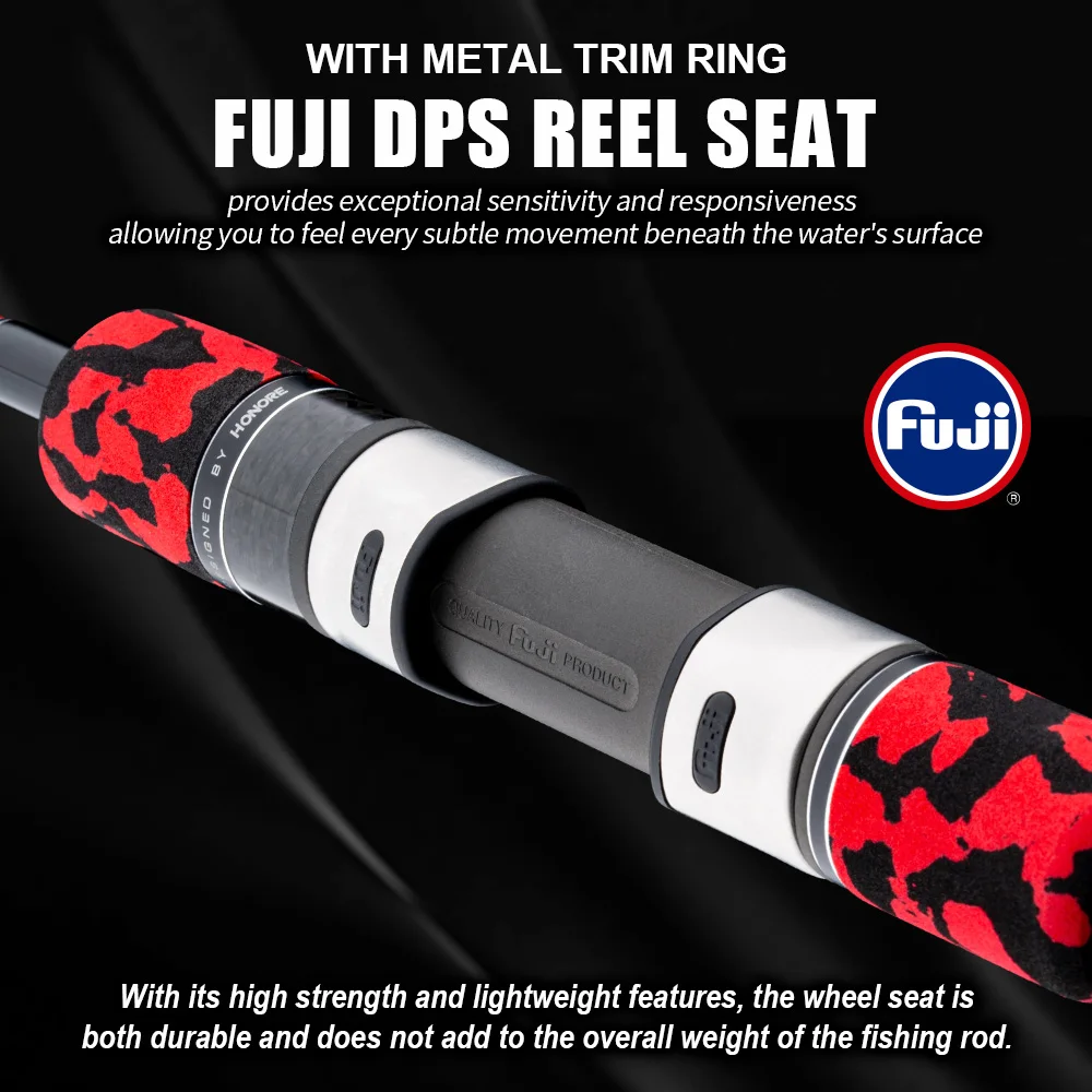 HONOREAL Pirate King Factory OEM FUJI Guide Rod Inshore Offshore Saltwater Slow Pitch Jigging Rod 1.96m
