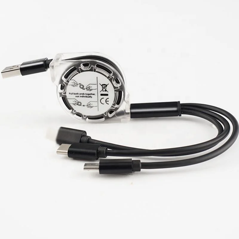 2021 New Design Factory Price 3 in 1 Multi Function Data Cable High Quality Fast Charging Cable