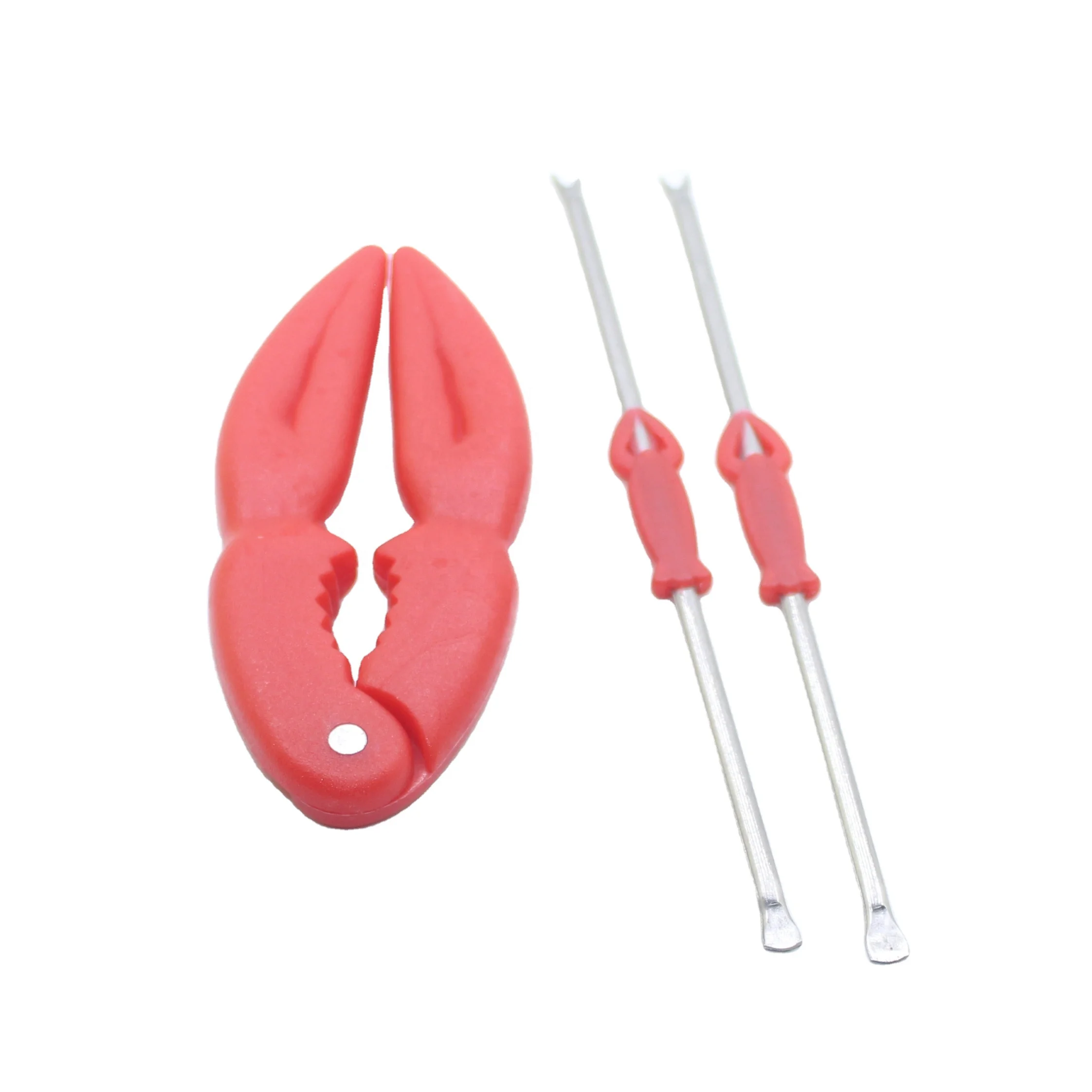 
High quality kitchen portable stainless steel food tong seafood picks crab claw leg cracker tool 