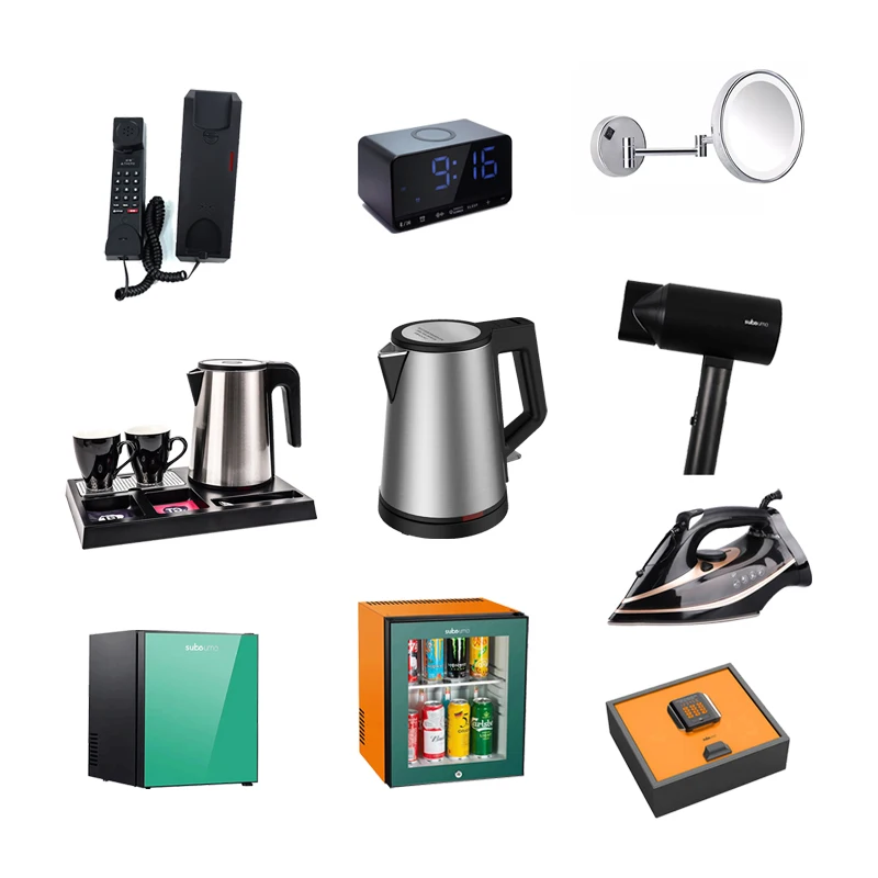 Хит продаж гостиничный фен для телефона чайник холодильник будильник набор гостиничного номера