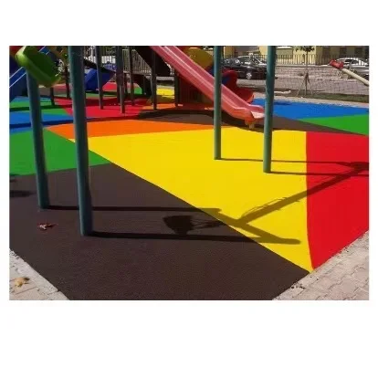 2-4mm poured in place rubber crumbs strong strength EPDM rubber granules for sfatey sports field flooring