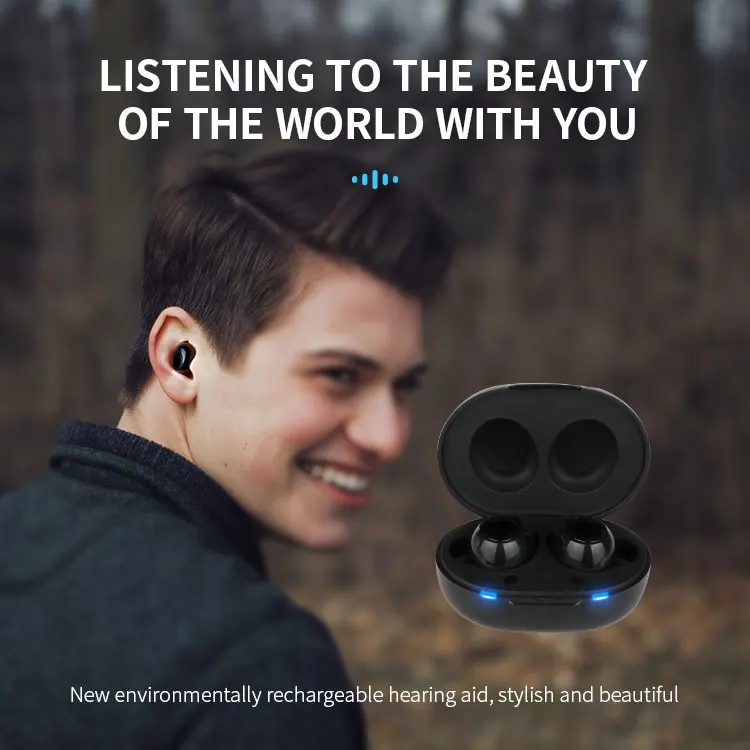 CUSTOM High loss Bright suitable severe hearing Mini Hearing Aid TWS Deaf Digital BTE hearing aid peak gain Early Medical Device