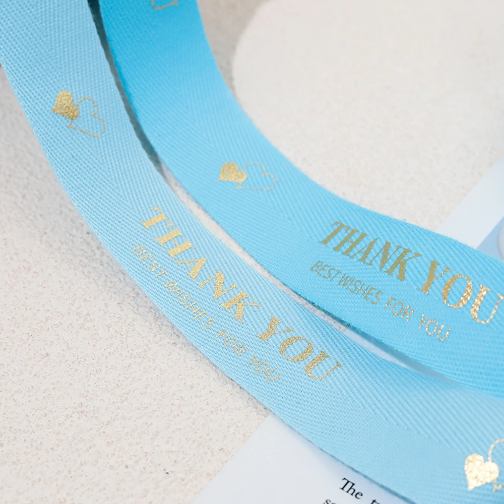 High Quality Custom Design Solid Color Cotton Ribbon Logo Floral Ribbon Flower Packaging for Gifts DIY Ribbon