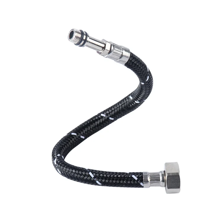 Best Selling Nylon Braided Hose Manufacturer 304 SS Braided Shower Plumbing Hose Pipe