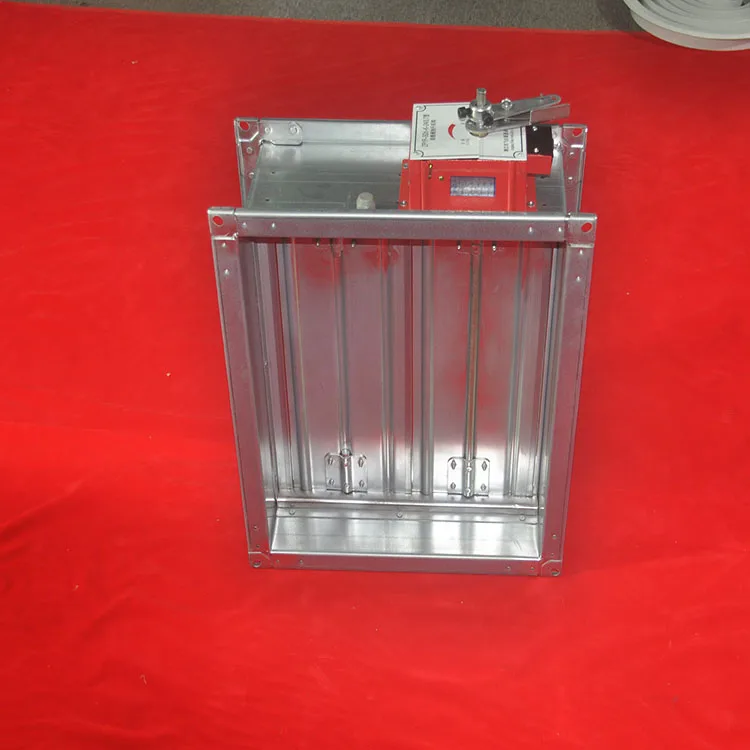 Galvanized stainless steel custom any size motorized air damper manual Hvac Fire Dampers