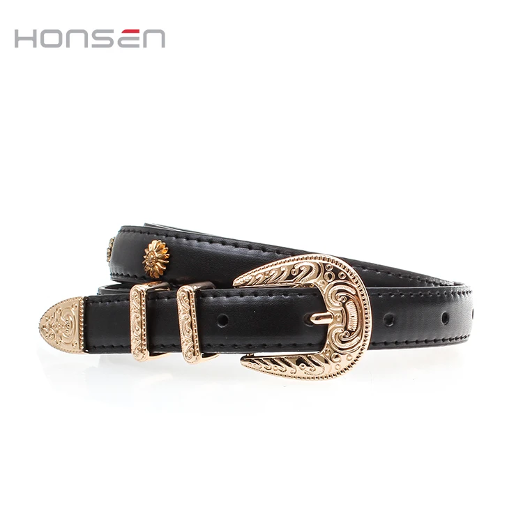 Ladies Slim Fashionable PU Leather designer Belt