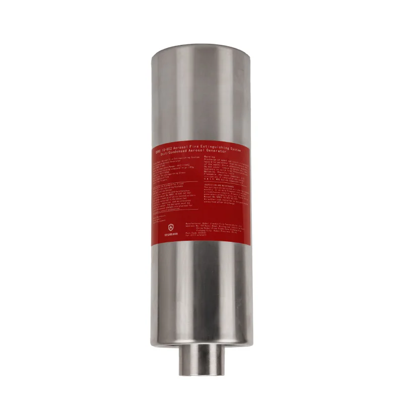 Condensed aerosol fire extinguisher for energy storage system (ESS) Distribution Cabinet and data center