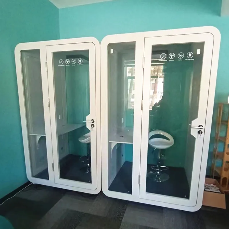 Multifunction portable acoustic office phone booth office pod office private soundproof work booth acoustic pod record use