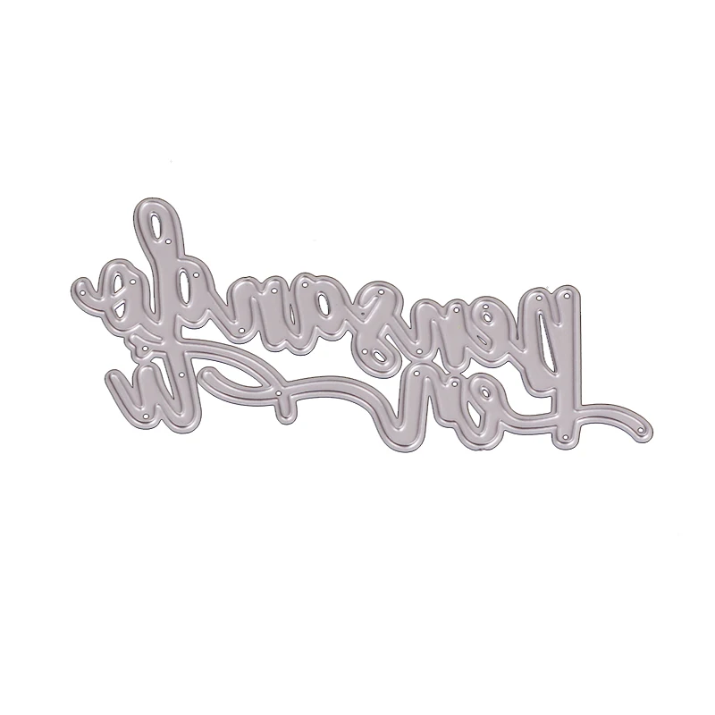 AAGU Yiwu Manufacturer Paper Art Folk Crafts Spanish Letter Die Scrapbooking Card Making Die Cut Machines