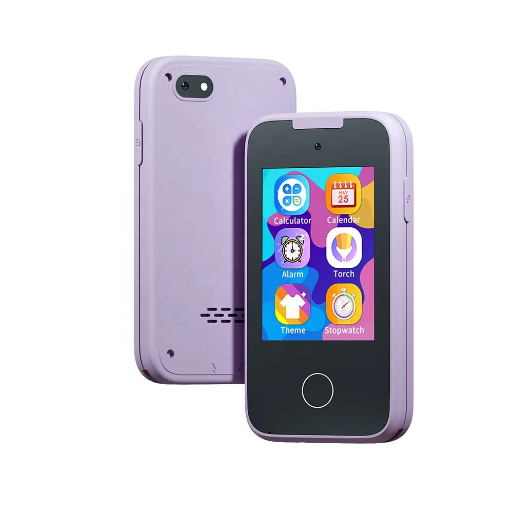 YMX PH05 2.8 2.4 2.0 2 Inch Educational Touch Screen Kids Toy Mobile Smart Cell Phone Smartphone with Flashlight for Children