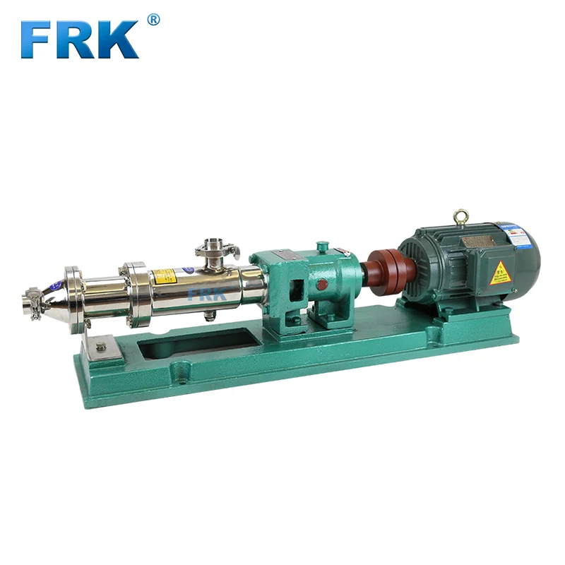 
chemical dosing grease stator and rotor stainless steel mono screw pump 