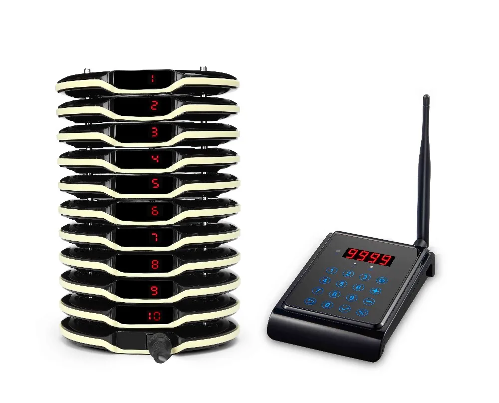Best Selling Restaurant Pager Buzzer Wireless Calling System  With Touch Keypad
