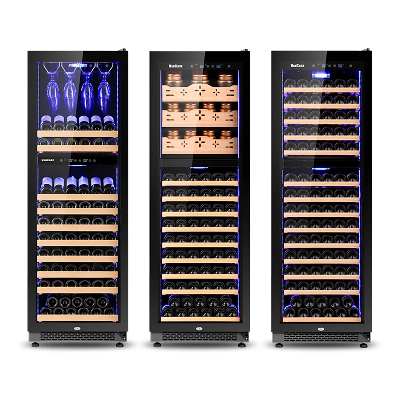 JiuFu home wine cellar cooling unit glass wine cabinet luxury bar wine cabinet for dining room