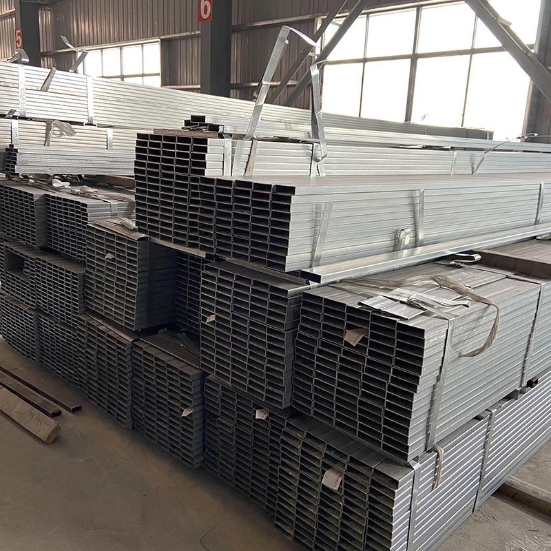 Large Stock S355 Galvanized Iron Rectangular Tube Price GI Steel Pipe Square
