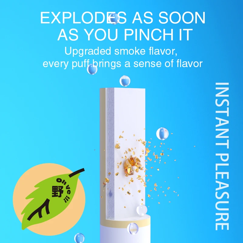 Menthol flavored balls for smoke flavored capsules for smoke flavored beads for smoke