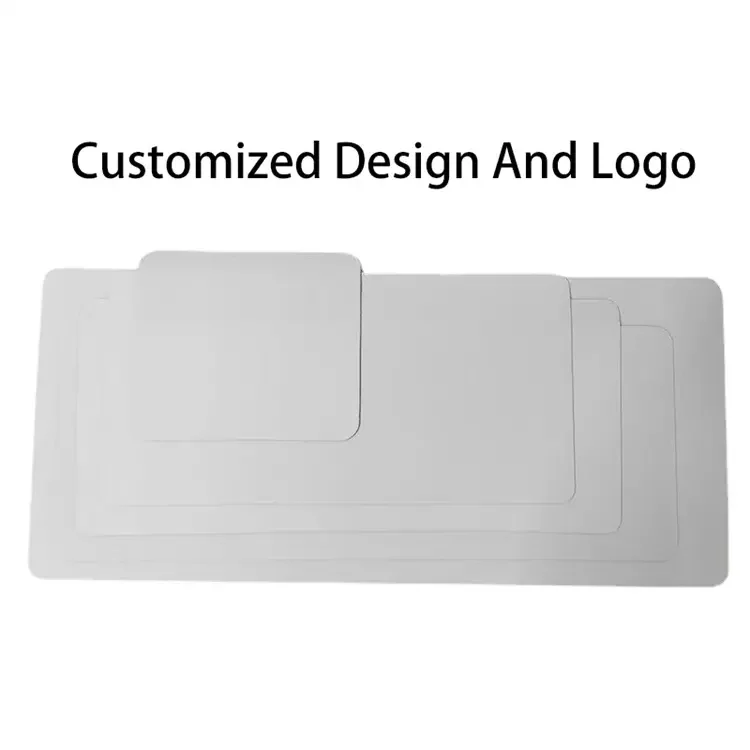 wholesale customized logo sublimation blank white natural rubber gaming mouse pad mouse mat