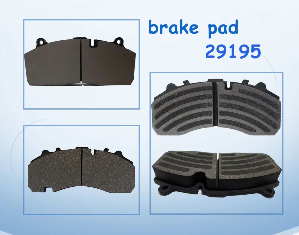 Europe heavy duty truck brake disc pad buses brake pads 29195 29175 29198