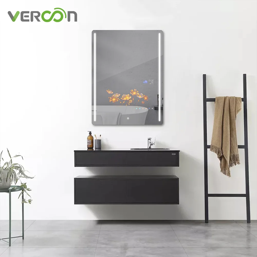 2024 Best-selling Magic LED Smart Bathroom Mirror Modern Luxury Mounted Home and Hotel Android 11 system Waterproof Defogging