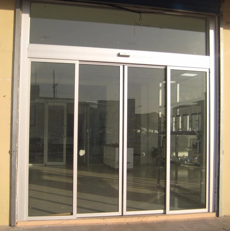 Glass Automatic Sliding Door for Mall Hotel Store Front Door with Auto Motor Sensor Detector