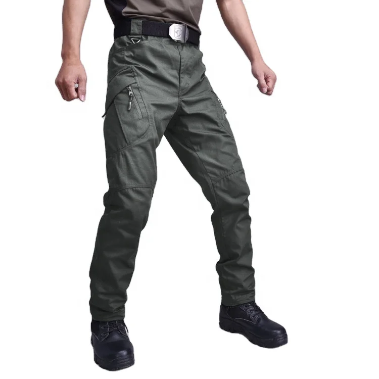 Водонепроницаемые мужские военные тактические брюки IX7, армейские боевые штаны IX9, рабочие брюки с несколькими карманами