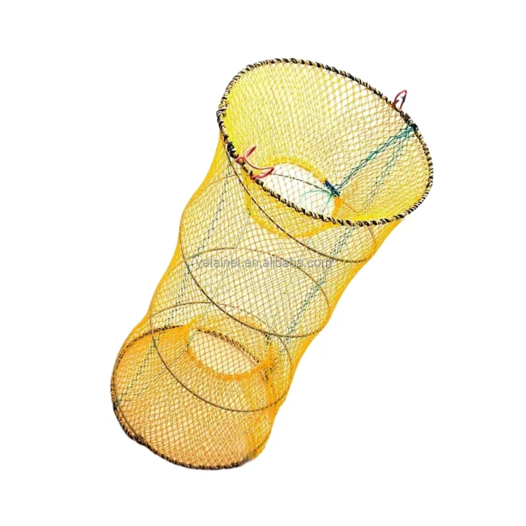 Hot Selling Spring Cage Yellow Spring Crab Cage Trapping Crabs, Fish, Shrimps Spring Cage