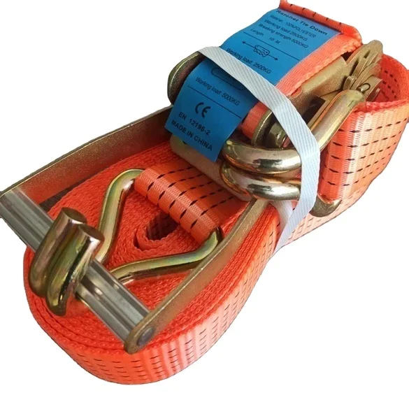 Polyester Cargo Tightening Strap 10 Ton Ratchet Cargo Lashing Belts