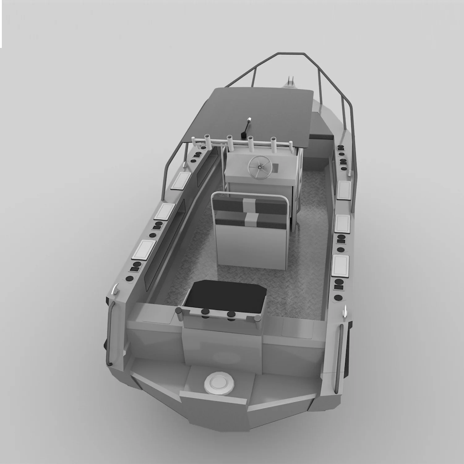 cheaper 6.25m / 20ft aluminum fishing  vessel /yacht with windshield