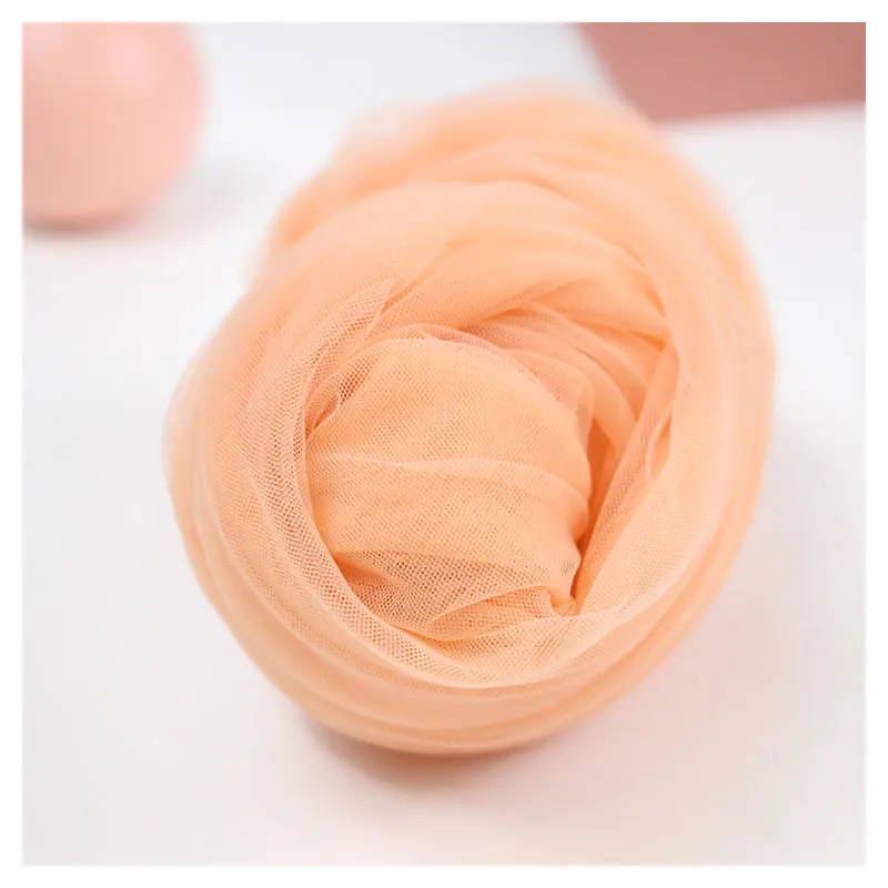 Free Sample Fine Holes Breathable Soft 100% Nylon Rhombus Tulle Fabric For Garment