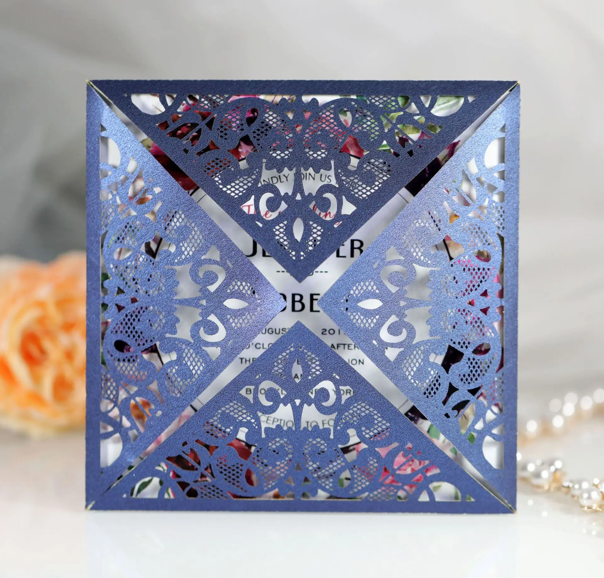 fancy lvory white luxury wedding invitation quinceanera party decor faire part mariage wedding invitation covers