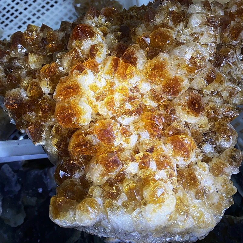 high quality citrine cluster ornament natural healings crystal cluster for fengshui home decor