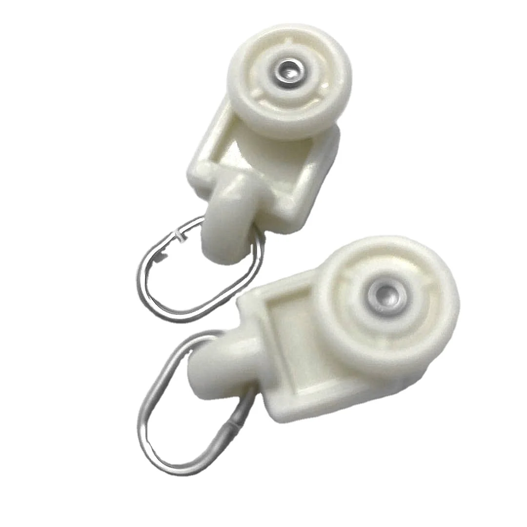 good quality strong bearing plastic material ivory color curtain track runner
