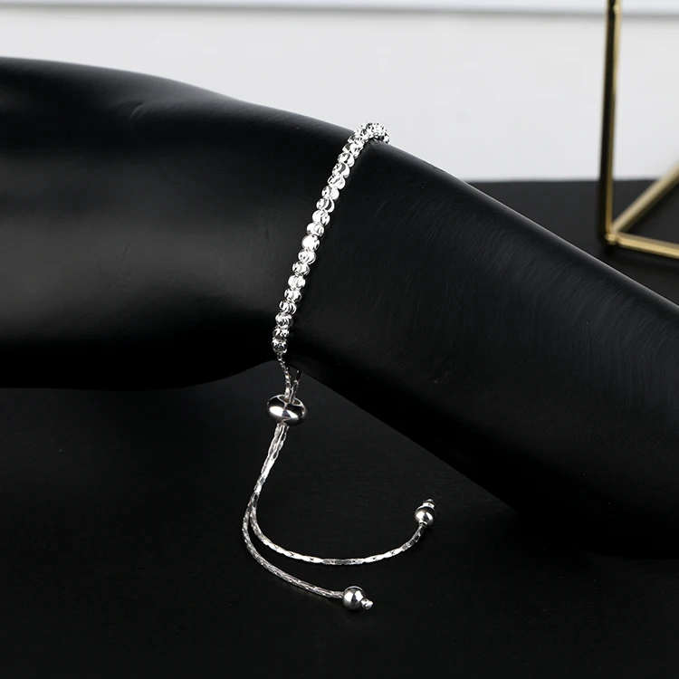 Luxury jewelry 925 silver diamond tennis chain 925 Sterling Silver Bracelet For Women