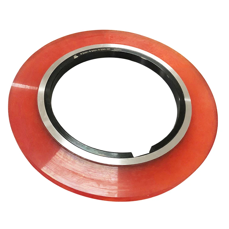 
Metal round coil slitting knife rubber bonded spacer for slitting machine blade 