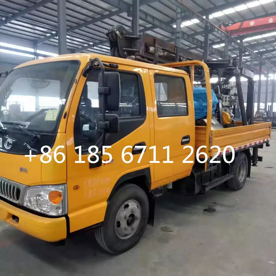 High quality new truck mounted water well drilling rig machine / rotary water drill rig / borehole drilling rig