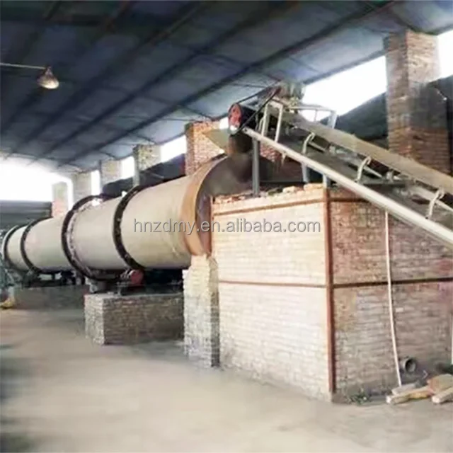 Hot Air Manure Dryer Gypsum Powder Dryer Machine Fertilizer Drying Machine Rotary Drum Dryer