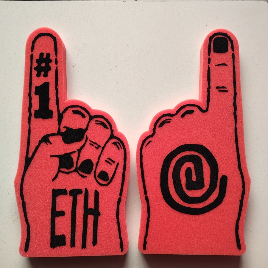 Cheering Foam hand Custom Logo foam finger Print Cheering Foam Hand Fingers