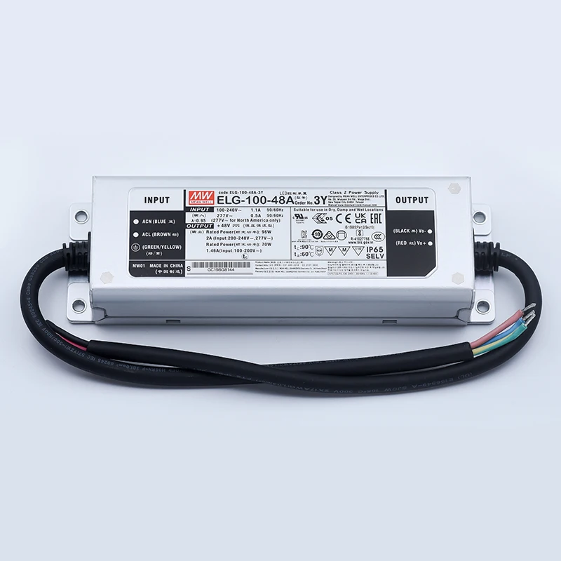 MeanWell ELG-100-24A-3Y 4A 24V 100W Waterproof IP67 Mean Well LED Driver for LED Strip