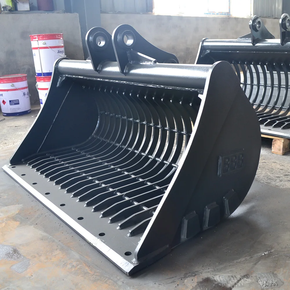 Factory Direct Selling Other Skid Steer Screening Soil Stones Sieving Rotary Screen Rotating Bucket