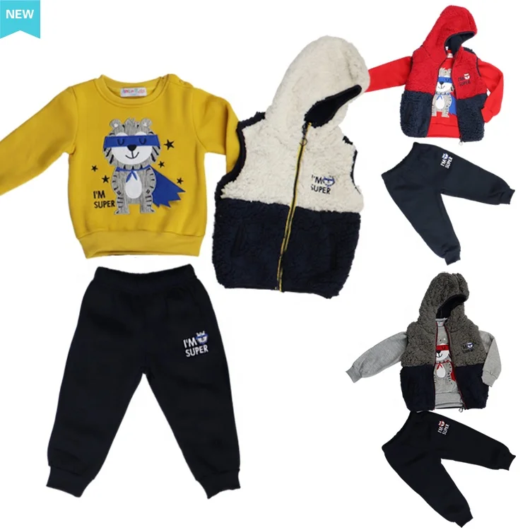 Повседневная Спортивная одежда для детей, оптовая продажа, зима-осень