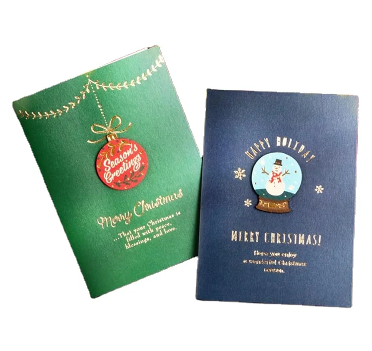 Kofei Wholesale Cheap Christmas Eve Handwritten Blessing Card Flower Gift Birthday Happy New Year Gift Card