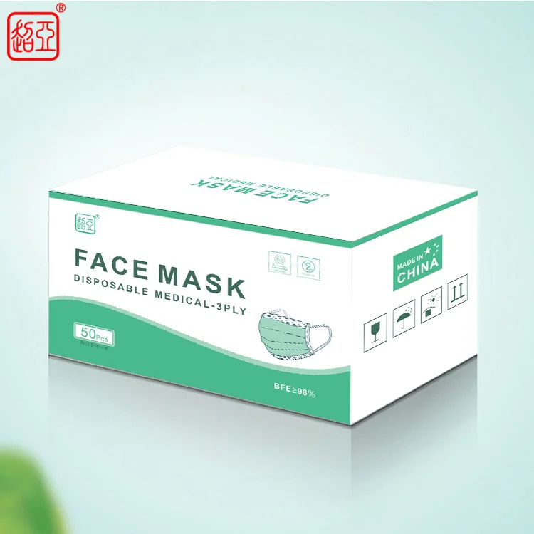 Large Stock China Manufacturer 3ply Protective Mouth Disposable Medical facemask for hospital