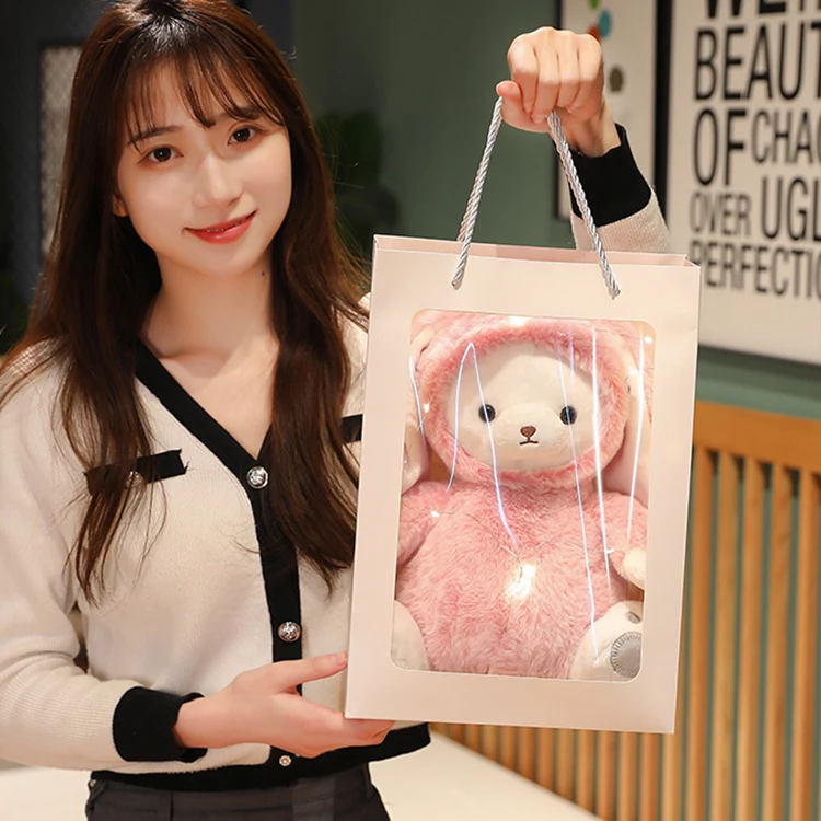 Custom Stuffed Design Kawaii Plush Dolls Korean Toys Bunny Plush Toys Rabbit Soft Custom Plush Bear Stuffed Toy