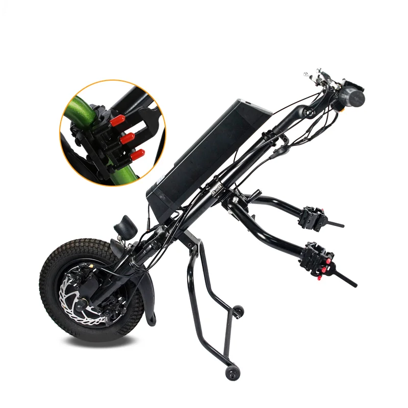 Portable detachable manual wheelchair electric trailer accessories suitable for people with disabilities
