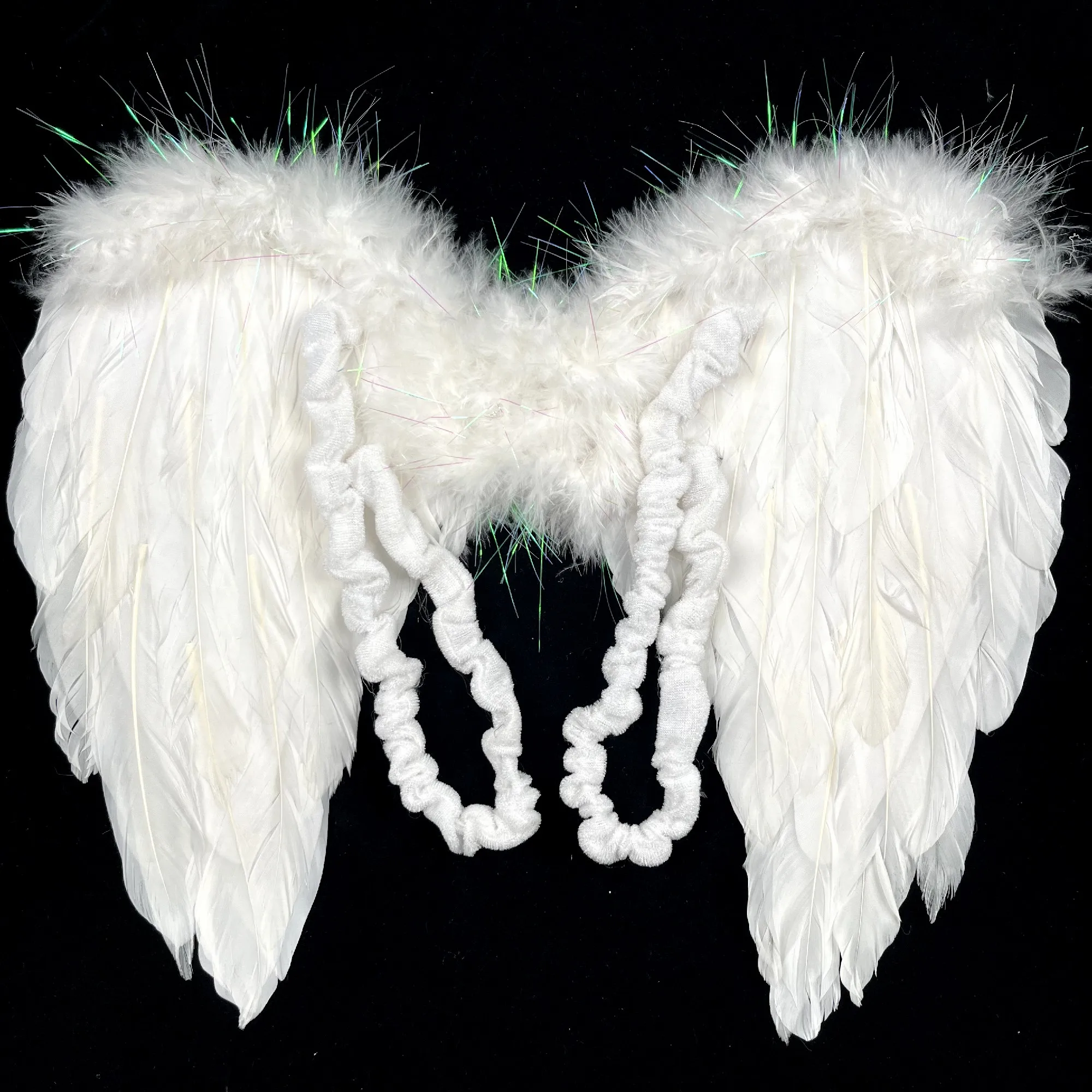Factory Customization Angel Wings and Halo Headband Set for Parades Costume Party Show Holy and Pure Feather Halo Wings Set