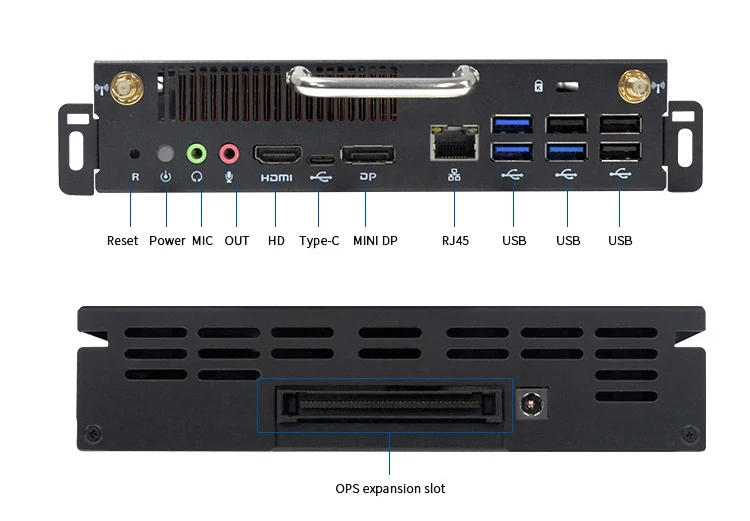 SHARE Custom Cheap Linux OPS Slot Box 4GB 8GB RAM Mini Nettop Embedded Core I3 I5 I7 4K Mini Computer PC