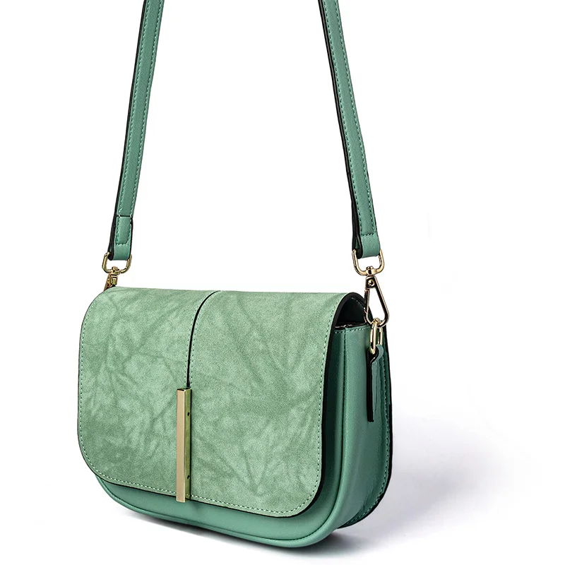 New Design trendy eco customized leather PU shoulder bag lady sling bag crossbody luxury leather purse women cross body bag