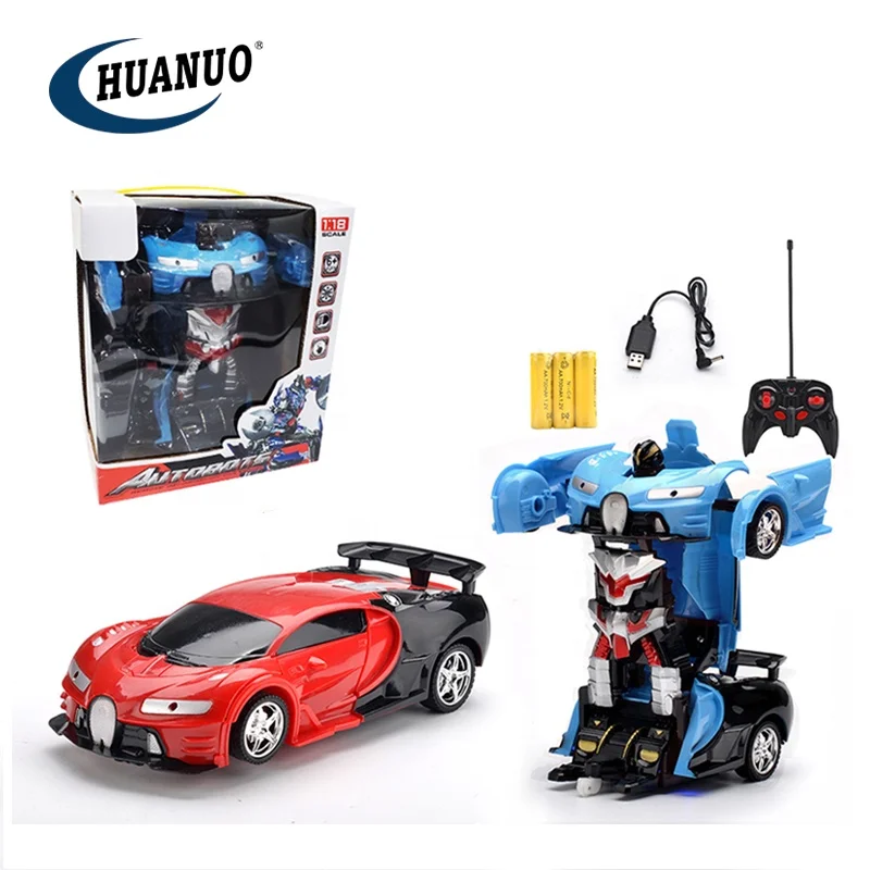 Масштаб 1:18 игрушечный трансформатор автомобиль с дистанционным управлением трансформация игрушка