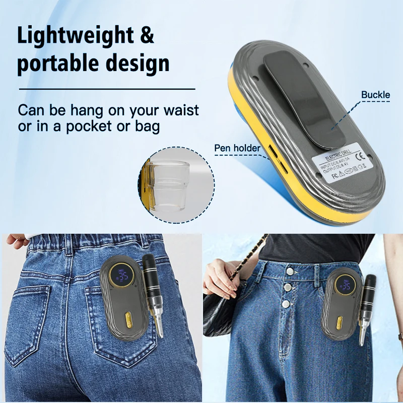 36w nail drill machine 35000rpm professional pedicure and manicure equipment Nail Drill Strong