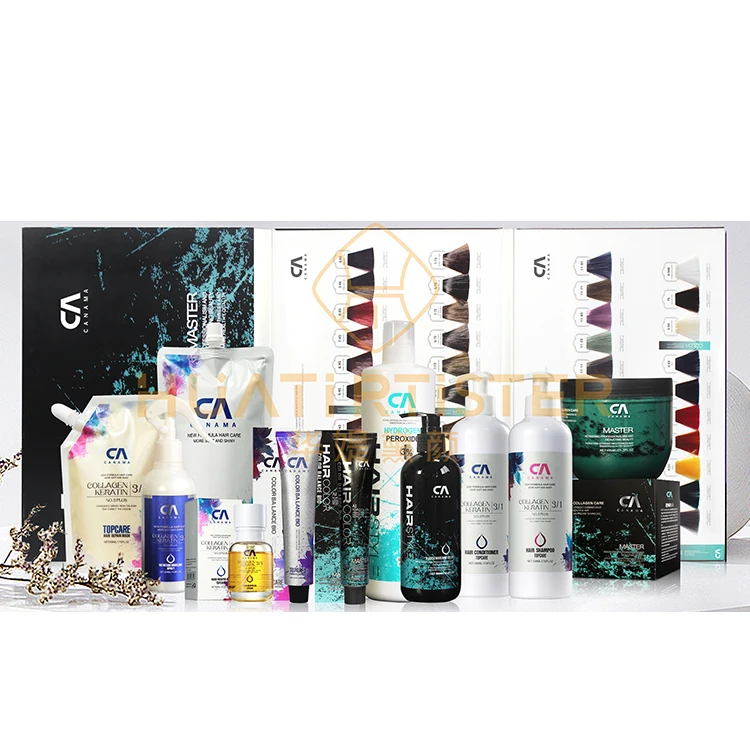 Huati Sifuli CA canama 3in i Hair Care Sets Hair Soft Hydrated Organic collagen keratin Shampoo and Conditioner Set Wholesale